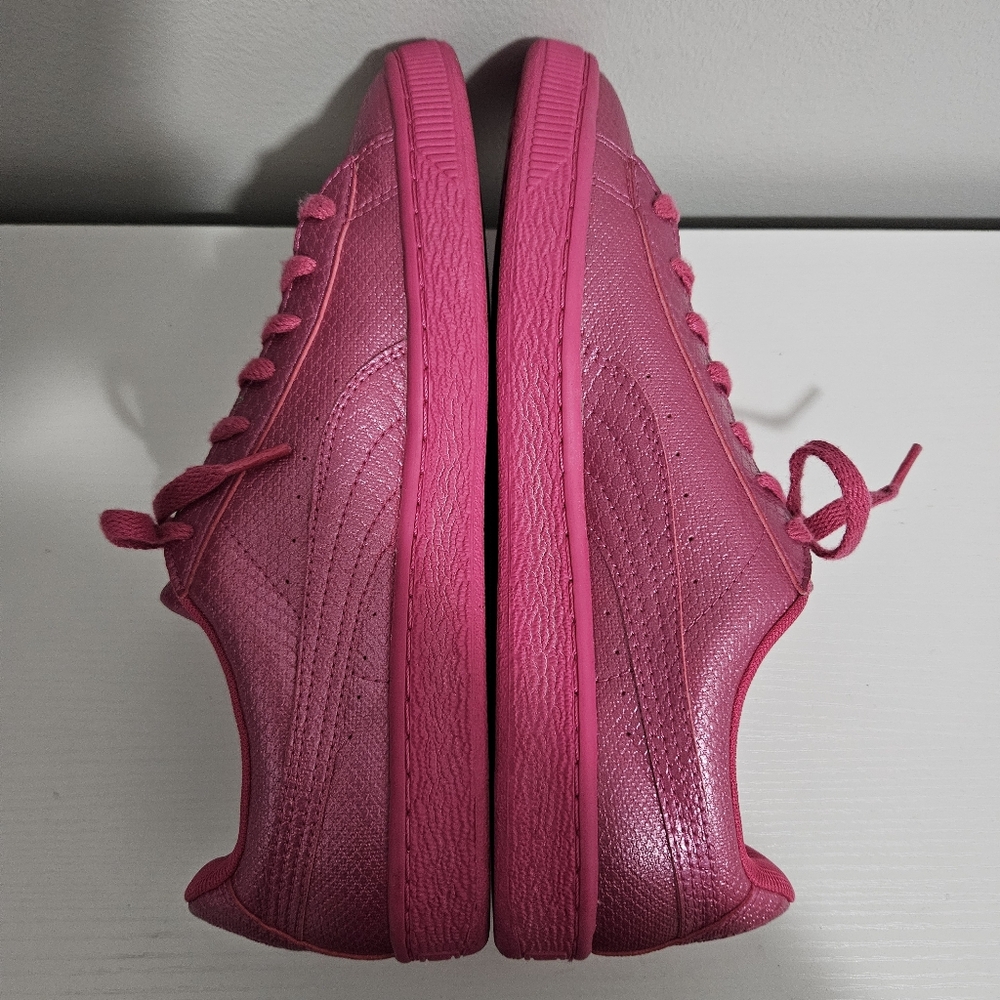 Puma Classic Pink Snake Skin Shoes Size 10 - Picture 7 of 10